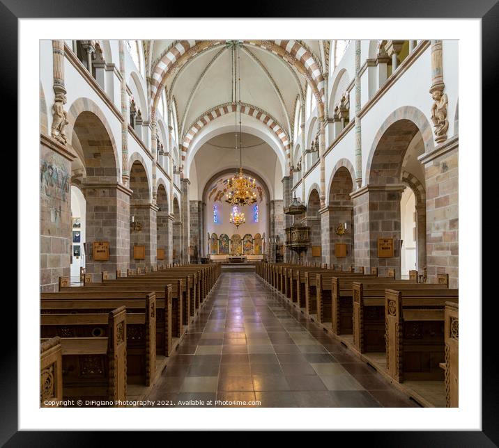 Ribe Cathedral Framed Mounted Print by DiFigiano Photography