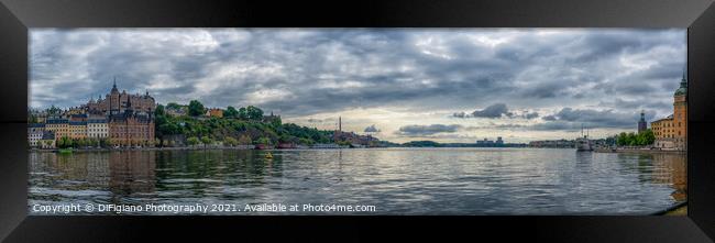 Stockholm Panorama Framed Print by DiFigiano Photography