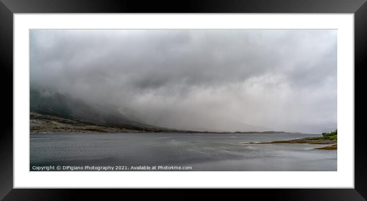 Mystic Fjord Framed Mounted Print by DiFigiano Photography