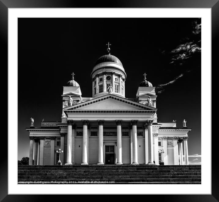 Helsinki Cathedral Framed Mounted Print by DiFigiano Photography