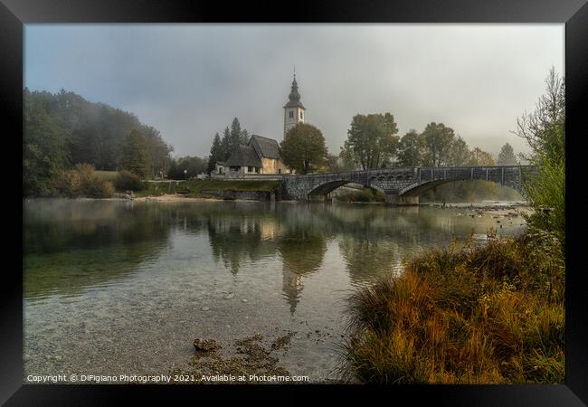 Church of John the Baptist at Bohinj Framed Print by DiFigiano Photography