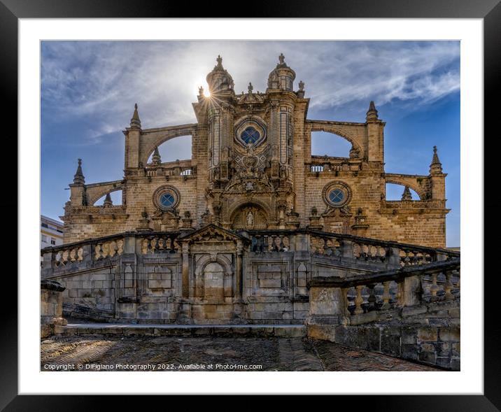 Jerez de la Frontera Cathedral Framed Mounted Print by DiFigiano Photography