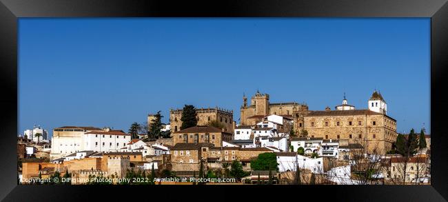 Caceres Old Town Framed Print by DiFigiano Photography