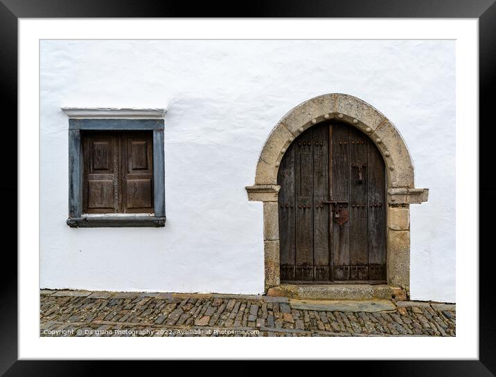 Monsaraz House Front Framed Mounted Print by DiFigiano Photography