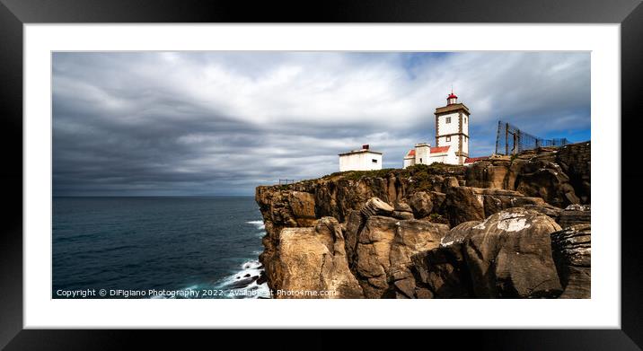 Cabo Carvoeira Lighthouse Framed Mounted Print by DiFigiano Photography