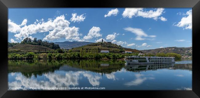 Cruising the Douro Panorama Framed Print by DiFigiano Photography