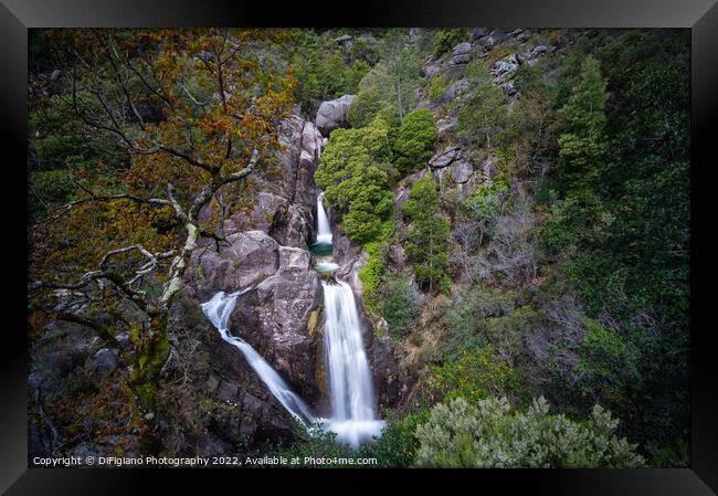 Cascata do Arado Framed Print by DiFigiano Photography