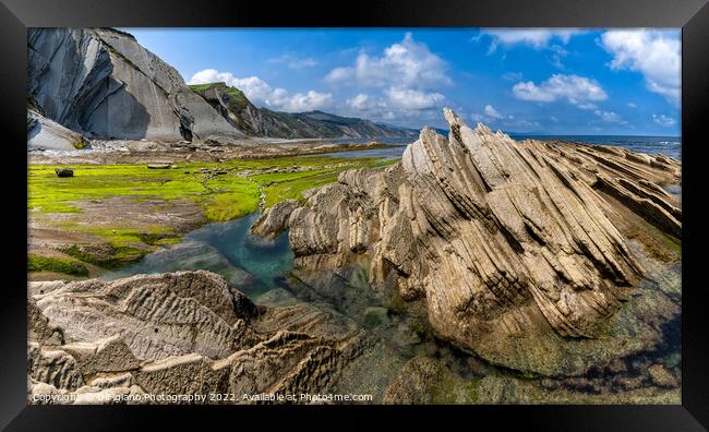 Zumaia Flysch Framed Print by DiFigiano Photography