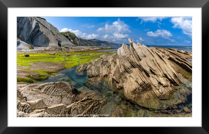 Zumaia Flysch Framed Mounted Print by DiFigiano Photography
