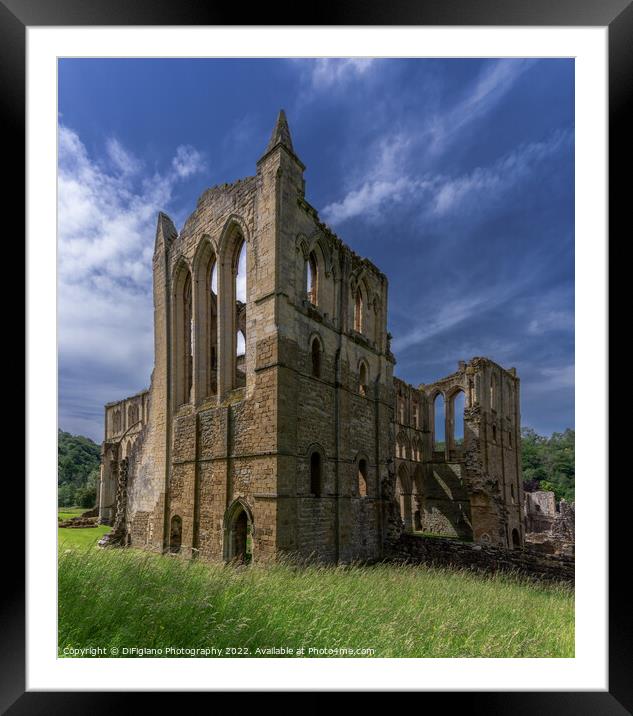 Rievaulx Abbey Framed Mounted Print by DiFigiano Photography