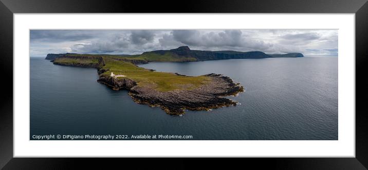 Neist Point Panorama Framed Mounted Print by DiFigiano Photography