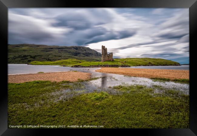 Ardvreck Castle on Loch Assynt Framed Print by DiFigiano Photography