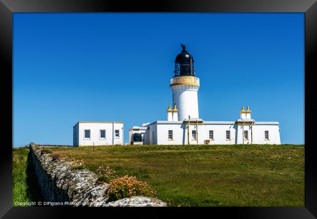 Noss Head Lighthouse Framed Print by DiFigiano Photography