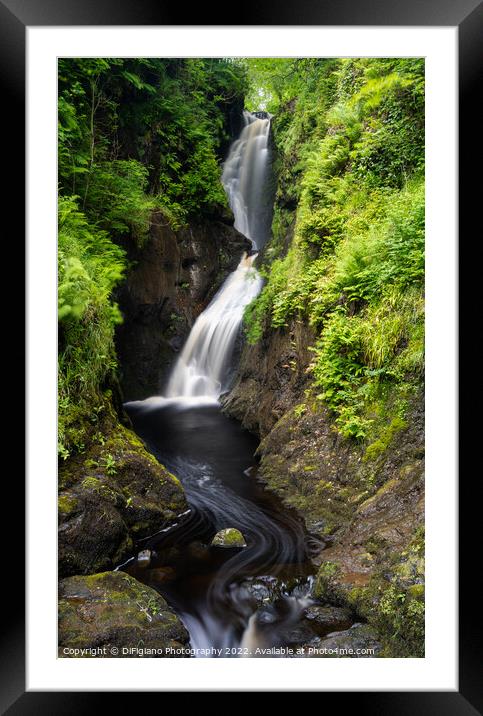 Glenariff Falls Framed Mounted Print by DiFigiano Photography