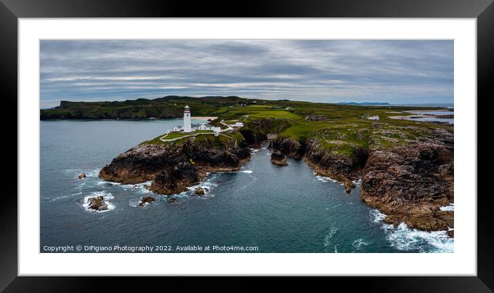 Fanad Head Panorama Framed Mounted Print by DiFigiano Photography