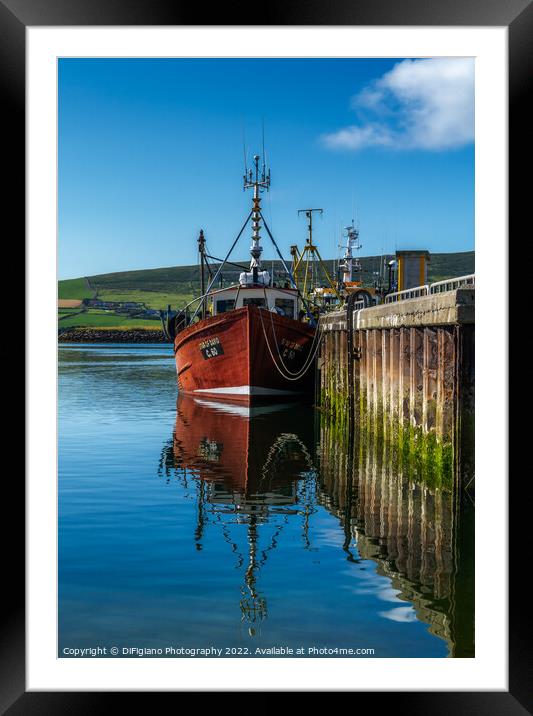 Dingle Harbor Dock Framed Mounted Print by DiFigiano Photography