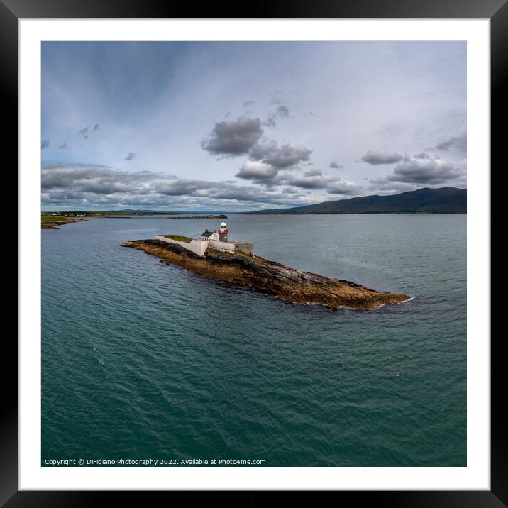 Fenit Lighthouse Framed Mounted Print by DiFigiano Photography