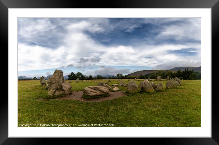 Castlerigg Stone Circle Framed Mounted Print by DiFigiano Photography