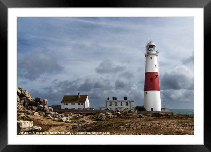 Portland Bill Lighthouse Framed Mounted Print by DiFigiano Photography