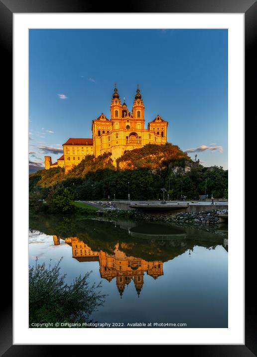 Melk Abbey Evening Framed Mounted Print by DiFigiano Photography