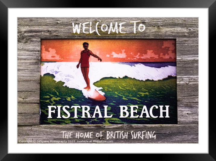 The Home of British Surfing Framed Mounted Print by DiFigiano Photography