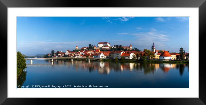 Ptuj Cityscape Framed Mounted Print by DiFigiano Photography