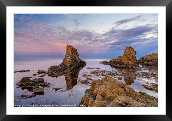 The Stone Ships Sunset Framed Mounted Print by DiFigiano Photography