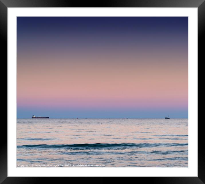 Black Sea Meeting Framed Mounted Print by DiFigiano Photography
