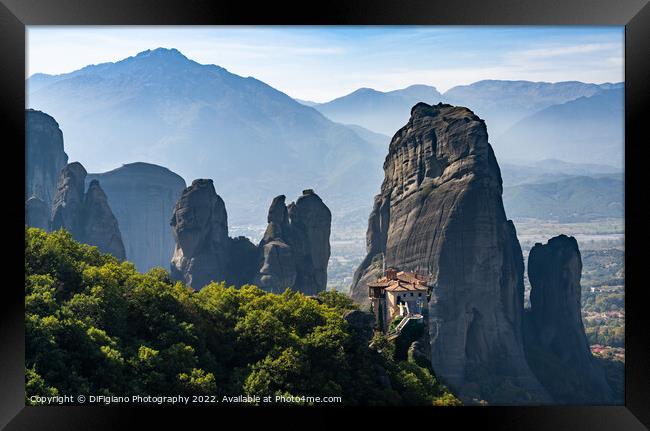 Saint Nikolai at Meteora Framed Print by DiFigiano Photography