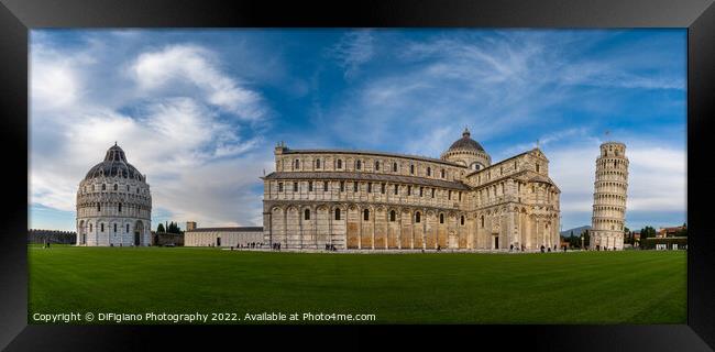 Pisa Panorama Framed Print by DiFigiano Photography