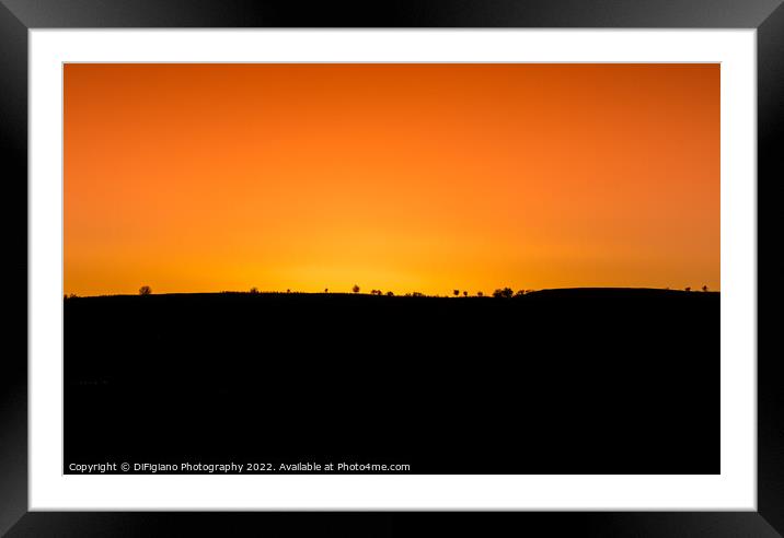Vojnik Sunset Framed Mounted Print by DiFigiano Photography