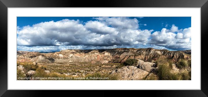 Gorafe Desert Panorama Framed Mounted Print by DiFigiano Photography