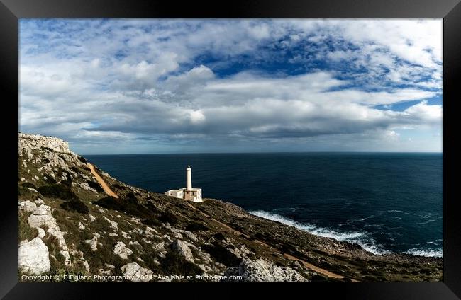 Punta Palascia Lighthouse Framed Print by DiFigiano Photography