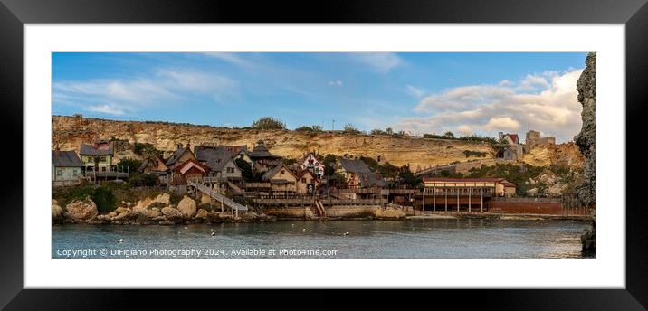 Anchor Bay Panorama Framed Mounted Print by DiFigiano Photography