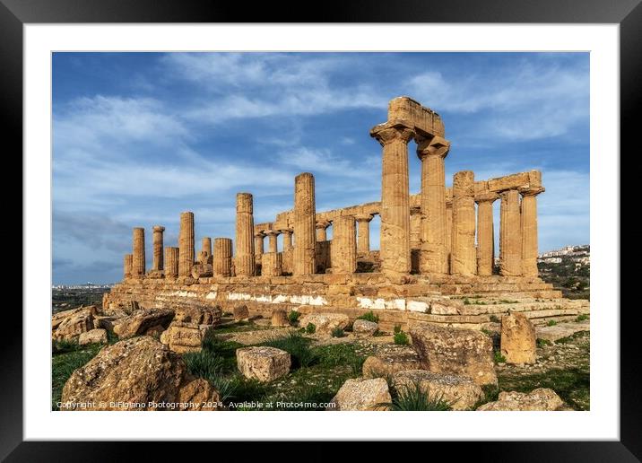 Temple of Hera Framed Mounted Print by DiFigiano Photography