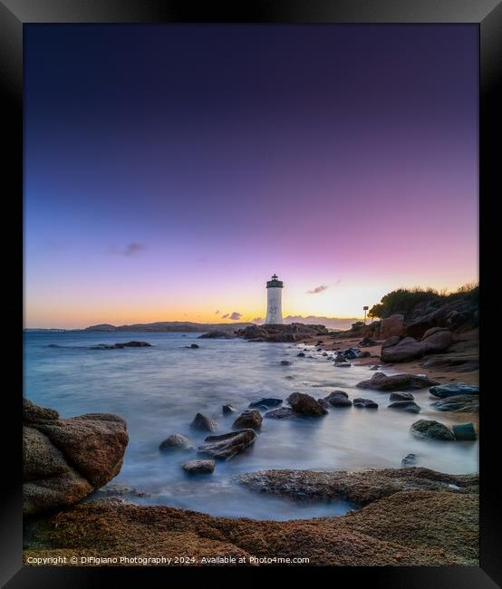 Punta Palau Lighthouse 2 Framed Print by DiFigiano Photography