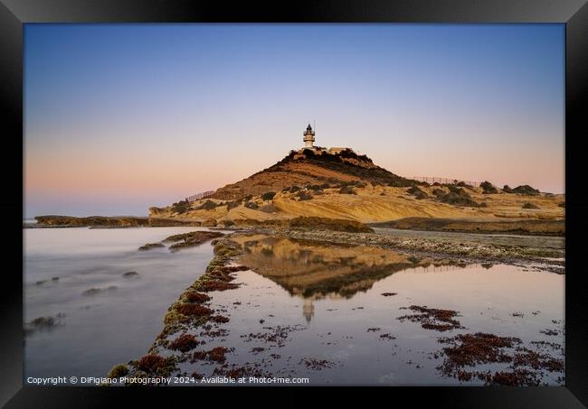 Cabo de la Huerta Lighthouse Framed Print by DiFigiano Photography