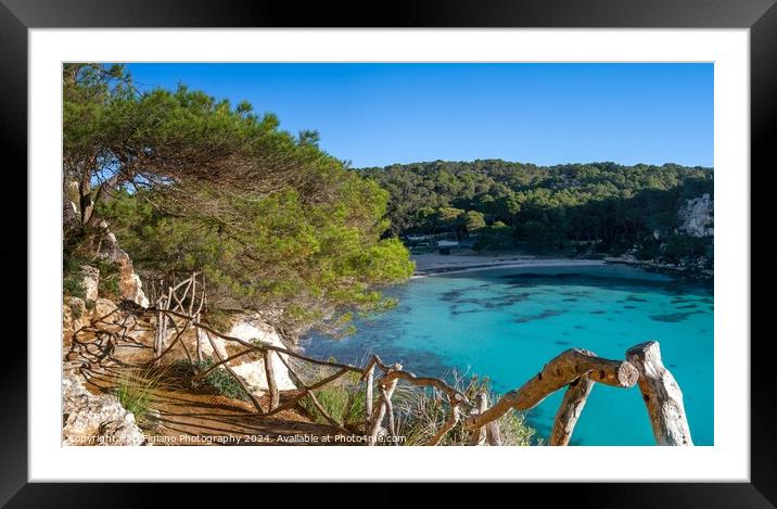 Cala Macarella 1 Framed Mounted Print by DiFigiano Photography