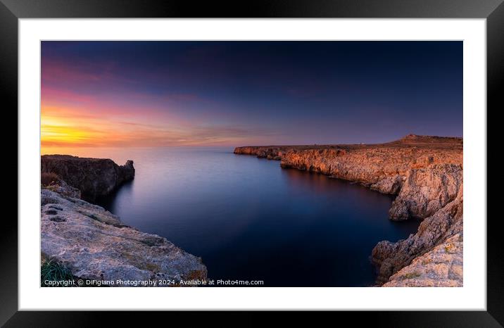 Menorca Sunset Framed Mounted Print by DiFigiano Photography