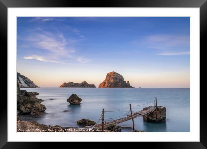 Cala d'Hort Sunrise Framed Mounted Print by DiFigiano Photography