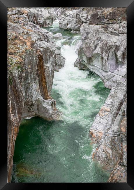 Il Fiume Verzasca Framed Print by DiFigiano Photography