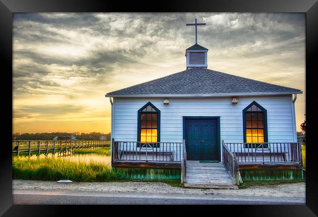 Pawleys Island Chapel Framed Print by DiFigiano Photography