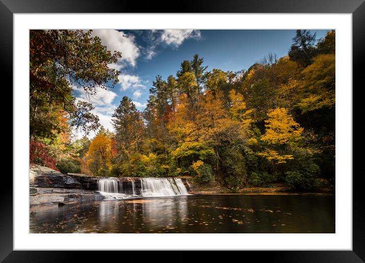 Hooker Falls Framed Mounted Print by DiFigiano Photography
