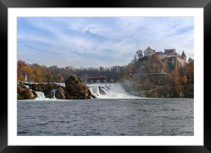 Red Arrow At Rhine Falls Framed Mounted Print by DiFigiano Photography