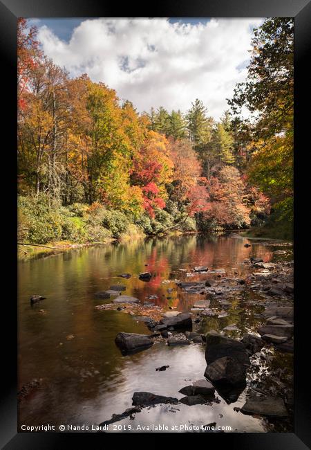 Linville River Framed Print by DiFigiano Photography