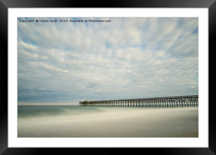 Pawleys island Pier I Framed Mounted Print by DiFigiano Photography