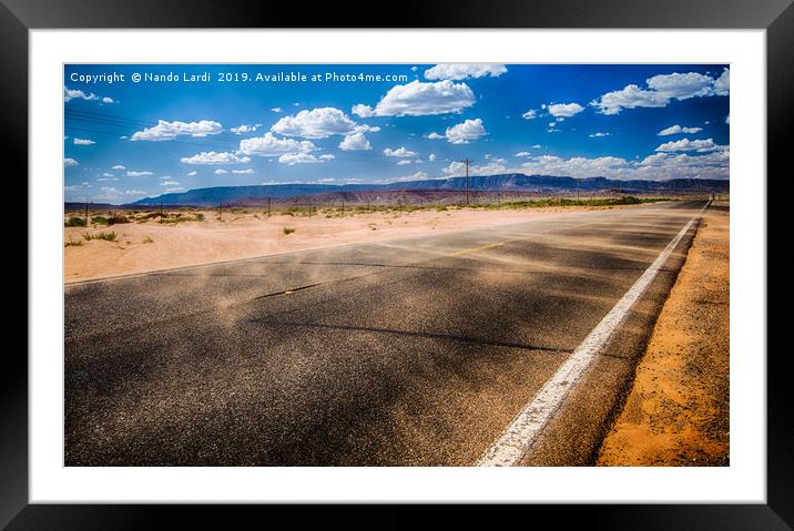 Lost Highway Framed Mounted Print by DiFigiano Photography