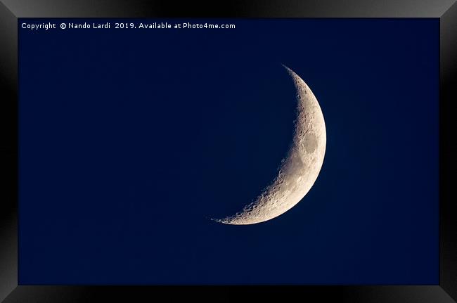 Crescent Moon Framed Print by DiFigiano Photography