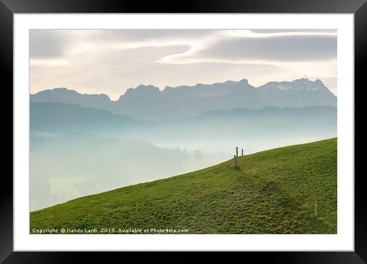 Appenzell Fence Framed Mounted Print by DiFigiano Photography