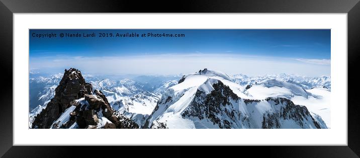 Dufourspitze Framed Mounted Print by DiFigiano Photography